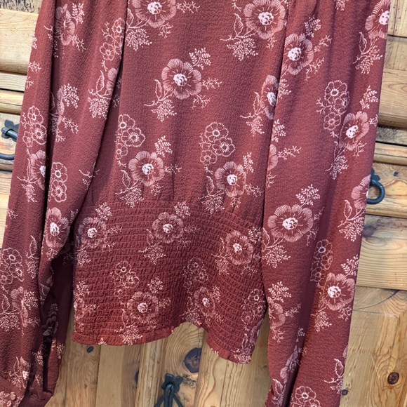 Madewell Rust colored bohemian blouse - Picture 3 of 4